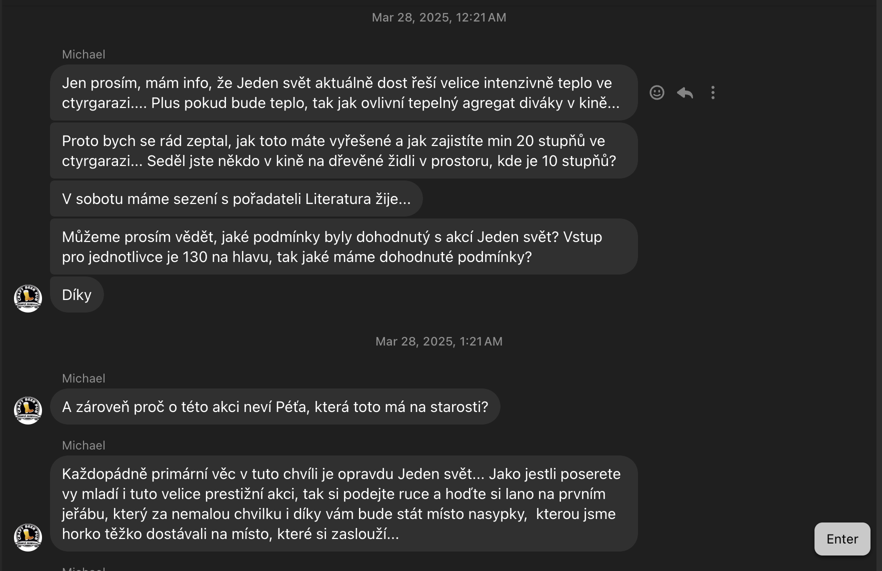 messenger screenshot