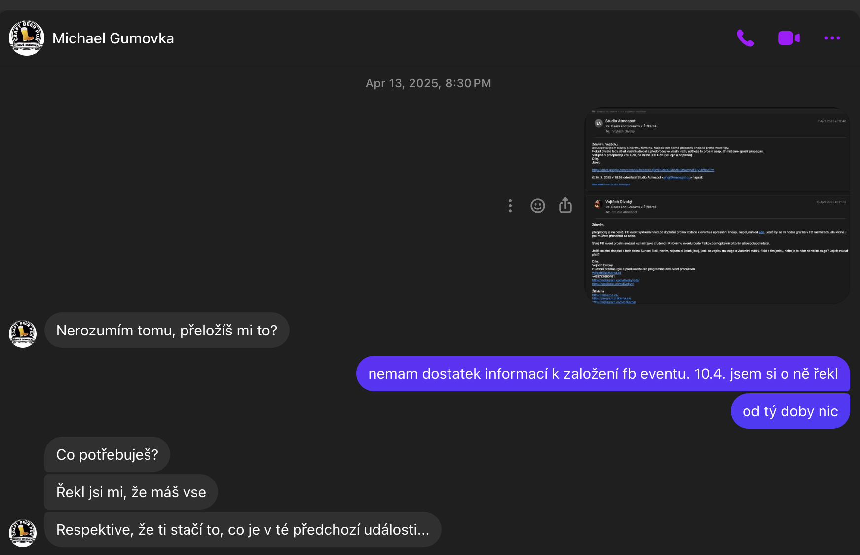 messenger screenshot
